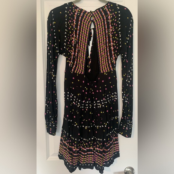 Free People Dresses & Skirts - Free People | Dress | Size 4 | Black| Coryn Long Sleeve Boho